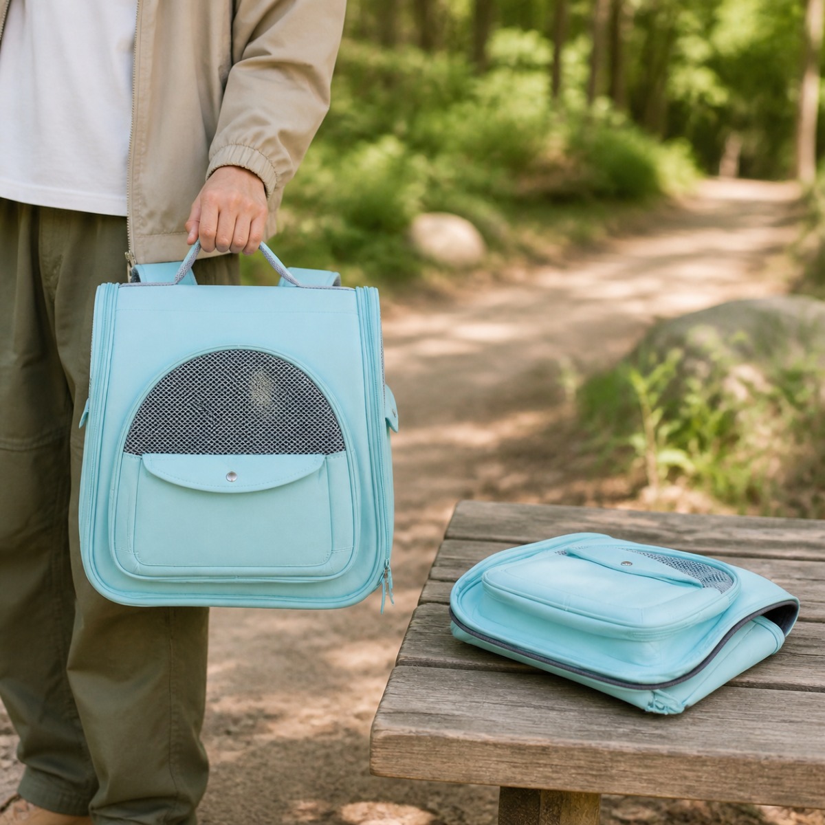 portable pet carrier backpack for cats and small dogs
